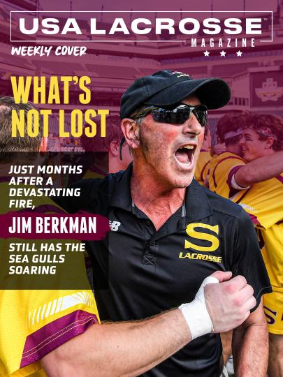 Weekly Cover depicting Salisbury men's lacrosse coach Jim Berkman