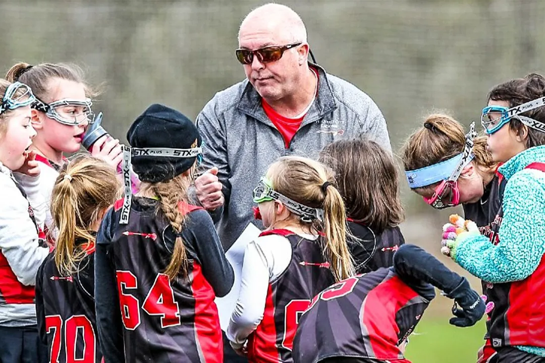 coach players group shot