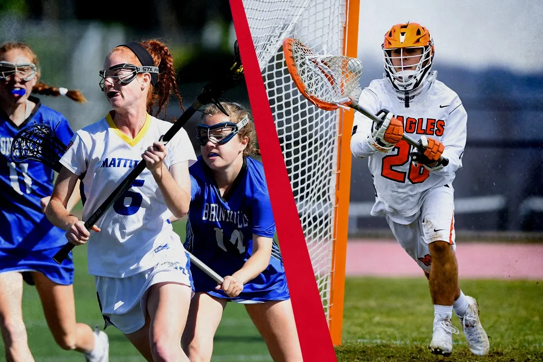 girls and boys high school lacrosse players