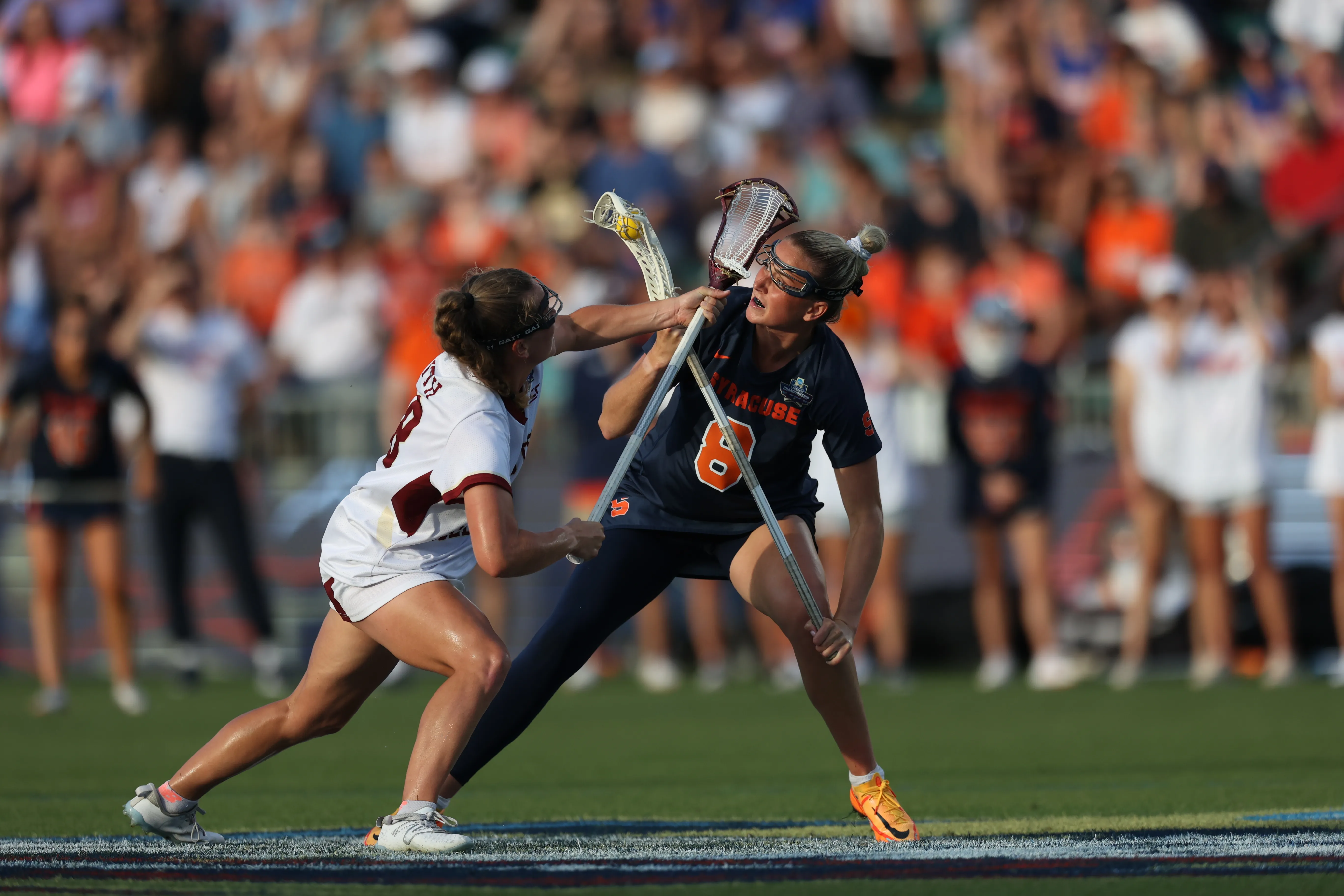 BC's Ryan Smith and Syracuse's Kate Mashewske.