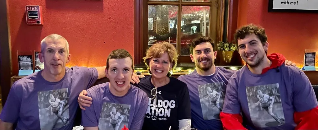 Tony and Mary Resch with their three sons (from left) Brendan, Conor and Pat
