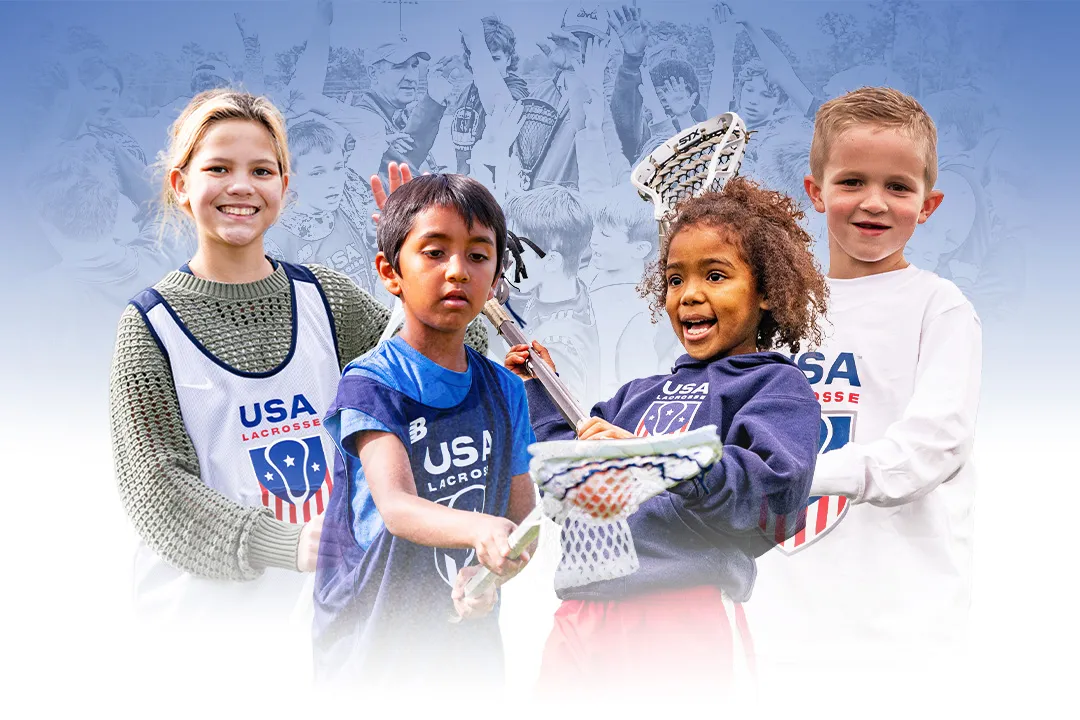 USA Lacrosse Foundation graphic with young lacrosse players