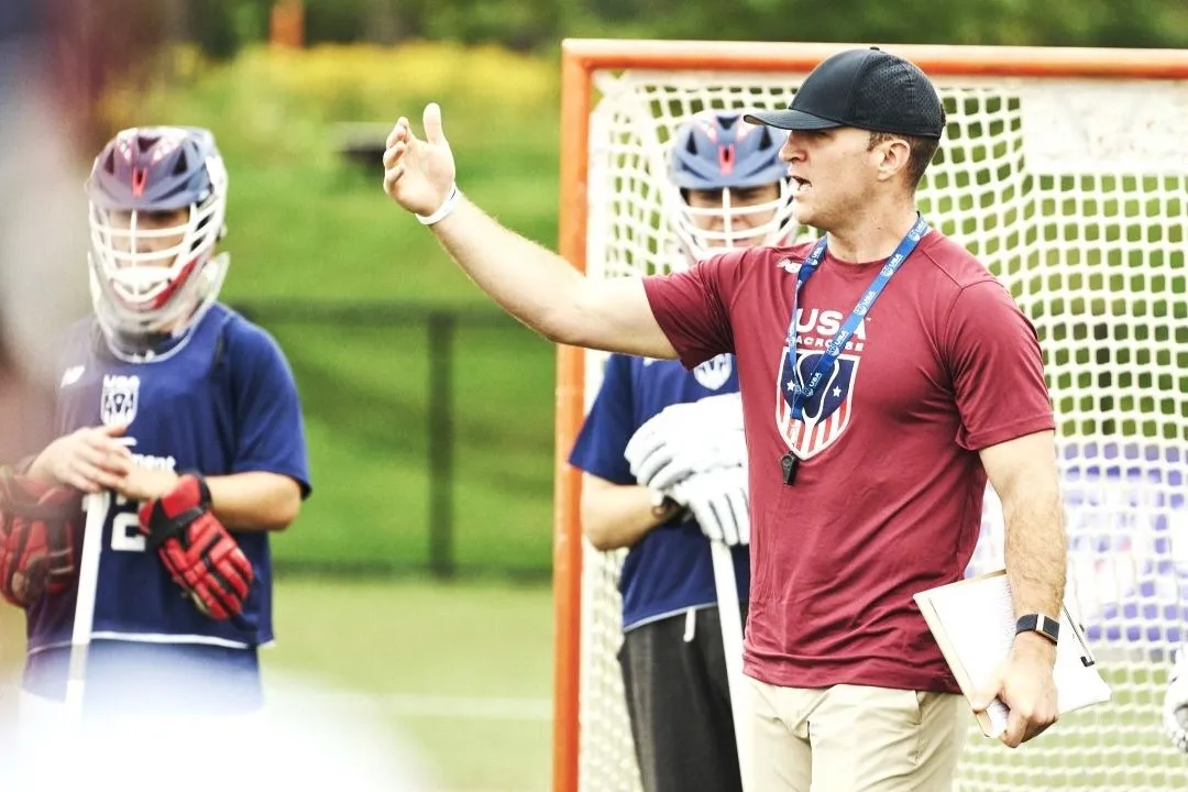 Coach on the field