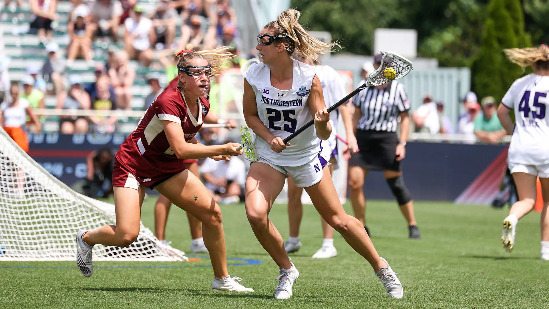 Northwestern's Madison Taylor in action during the NCAA championship game against Boston College