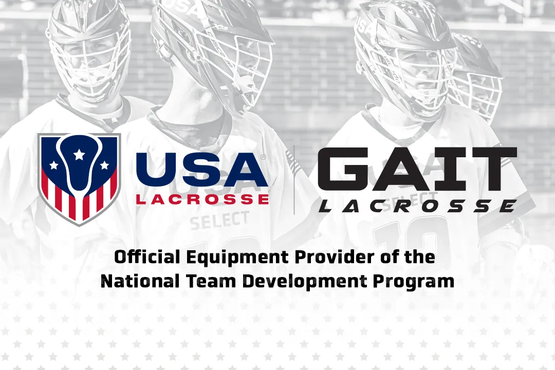 Graphic with USA Lacrosse and Gait Lacrosse logos