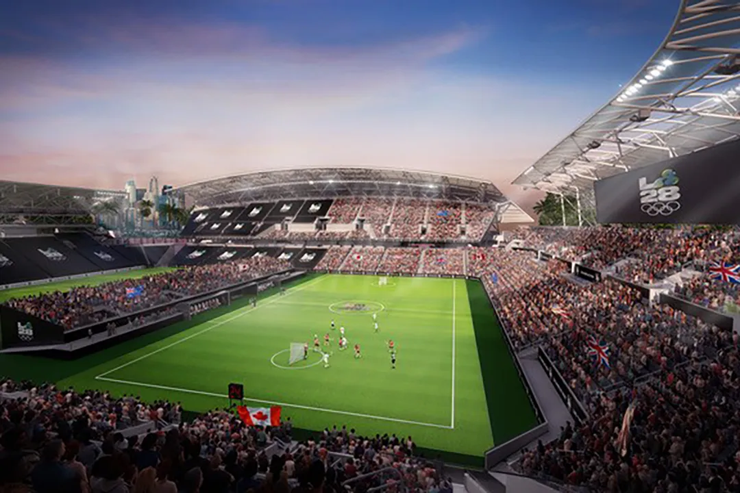 Rendering of lacrosse venue for 2028 LA Olympics