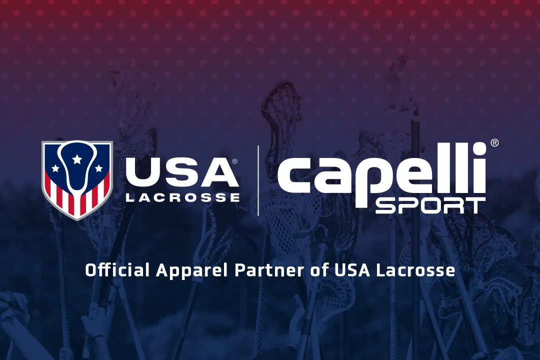USA Lacrosse and Capelli Sport logo lockup