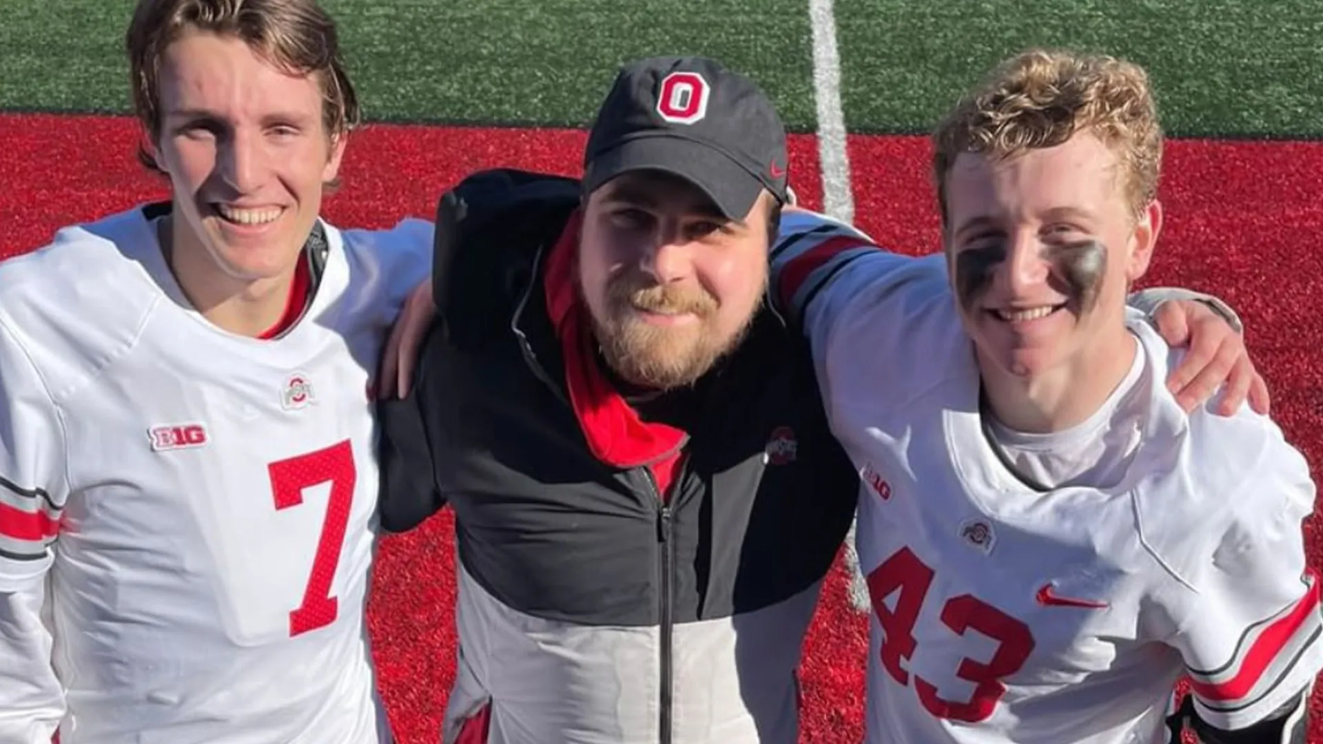 Myles Baliotti and two Ohio State teammates