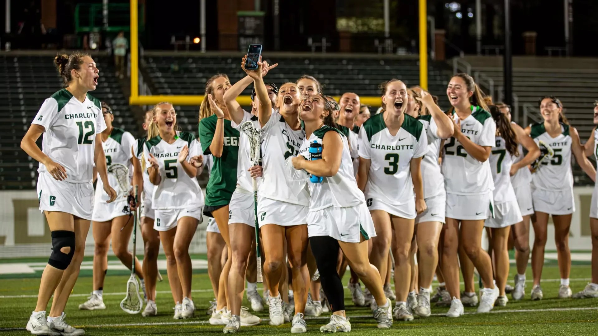 Charlotte celebrates a win over USF