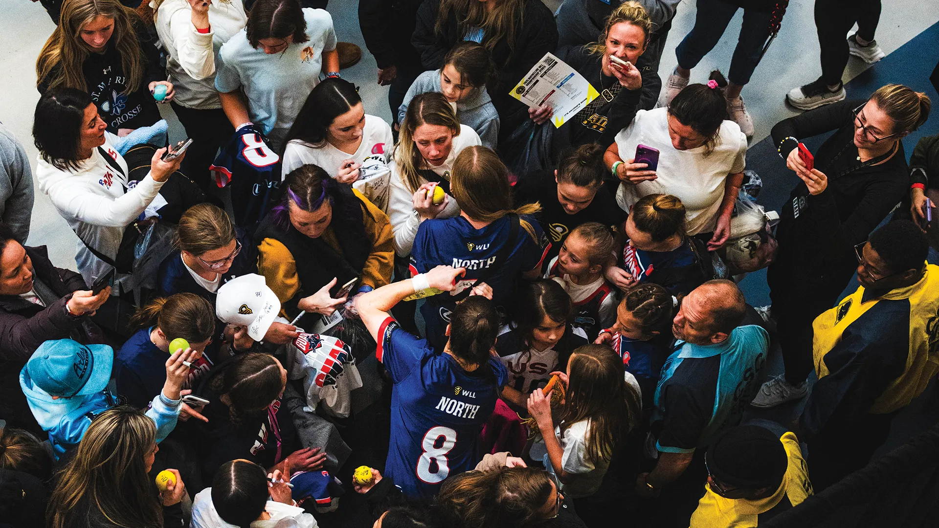 Fans flock to Charlotte North of the Boston Guard during the WLL's debut at the PLL Championship Series