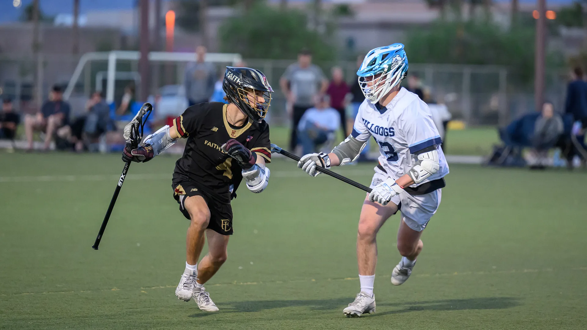 Boys lacrosse players from Faith Lutheran and Centennial in Nevada