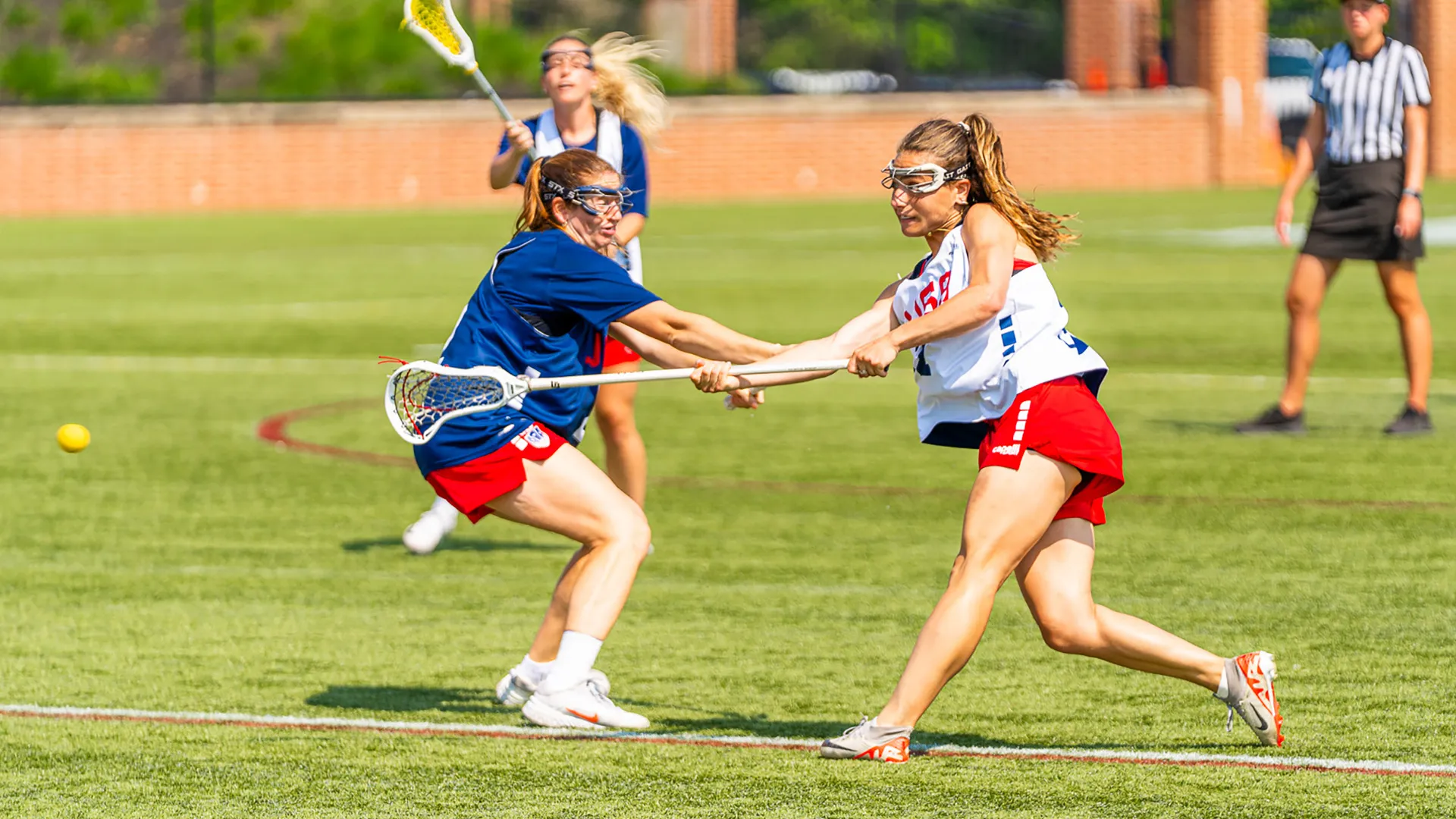 Ellie Masera unleashes a shot during the USA sixes training camp in June