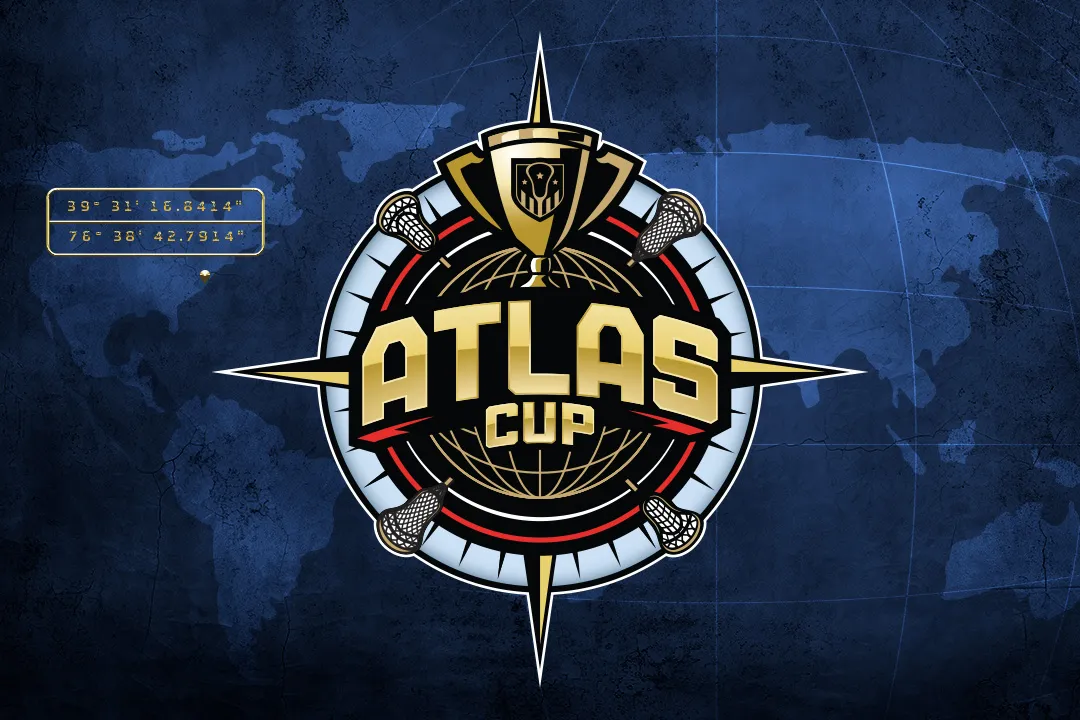 Atlas Cup logo on blue background