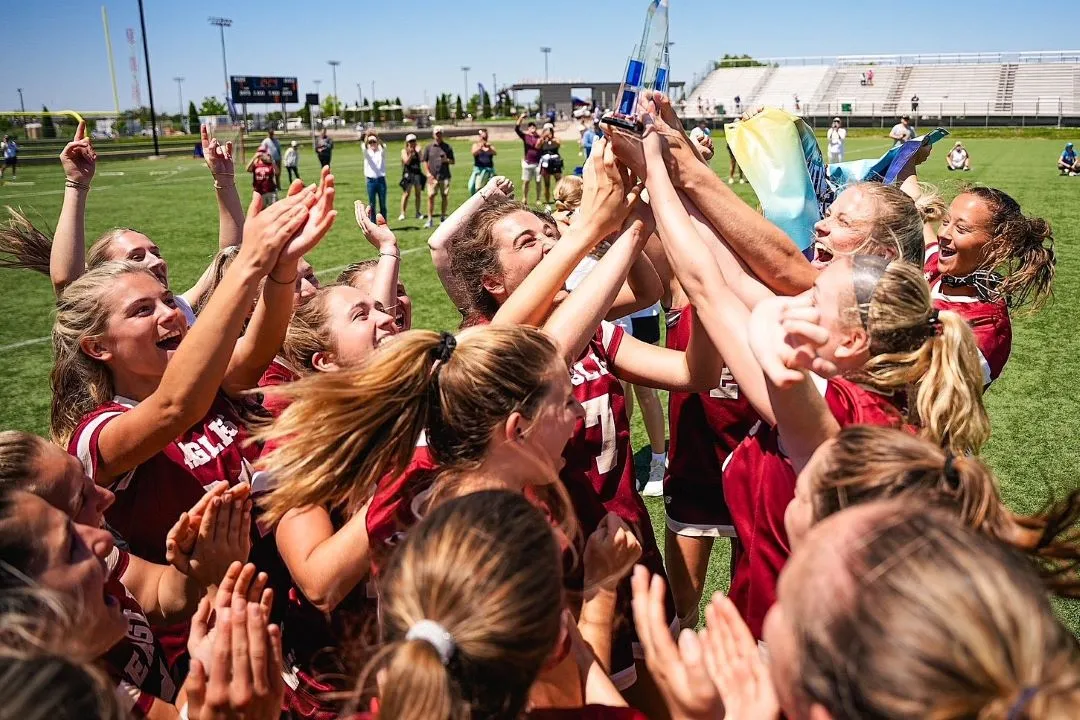BC Eagles celebrates 2025 WCLA championship