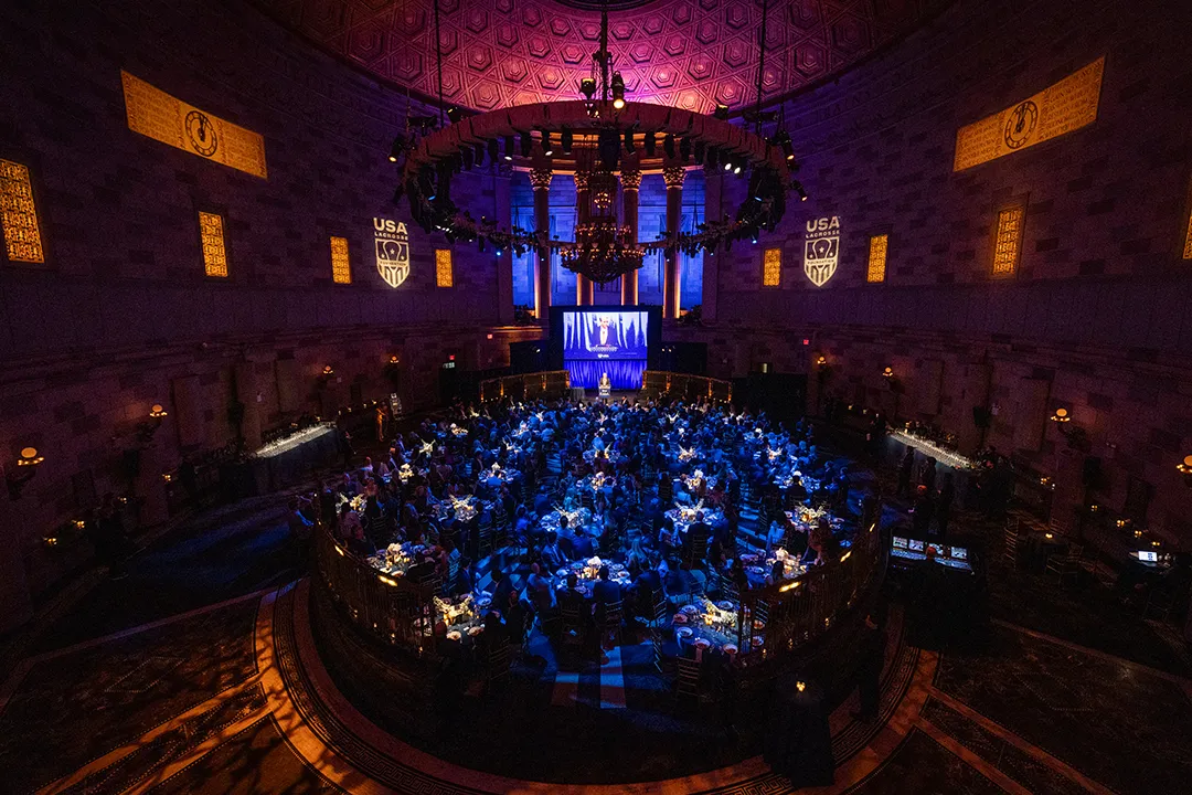 Photo of Gotham Hall setup during the 2025 USA Lacrosse Foundation Gala