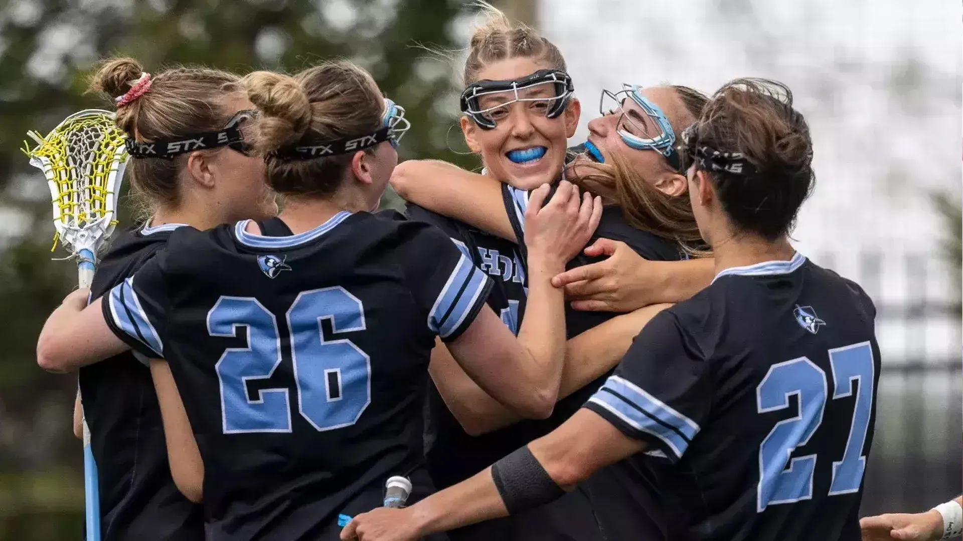 Ava Angello and her teammates