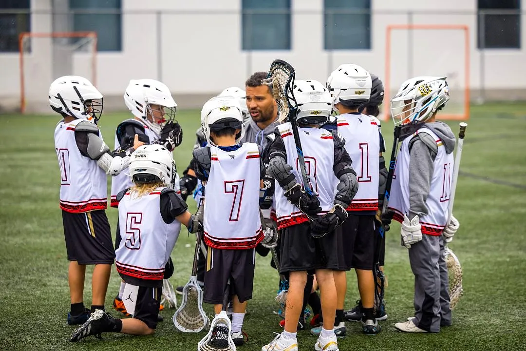 Coach Dayton Gilbreath with one of his youth teams in Los Angeles
