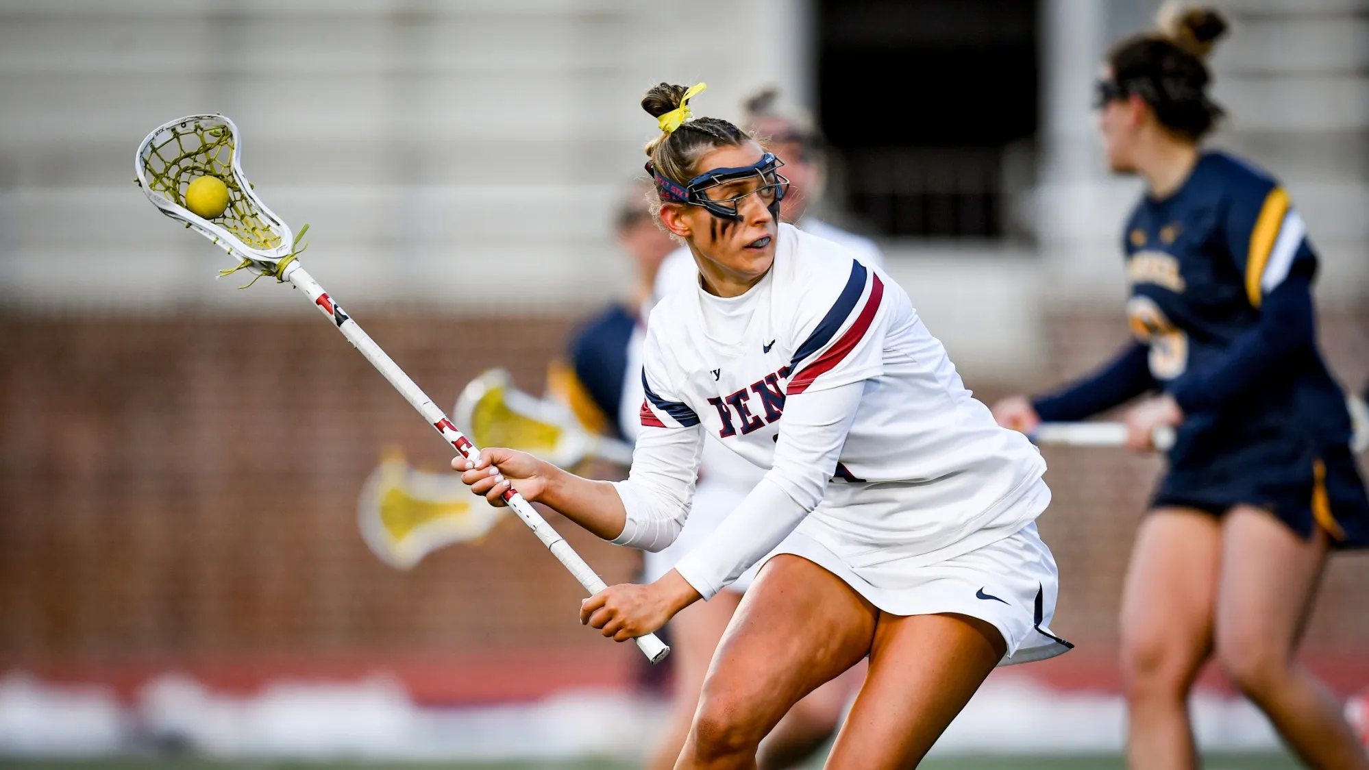 Anna Brandt in action for Penn against Drexel