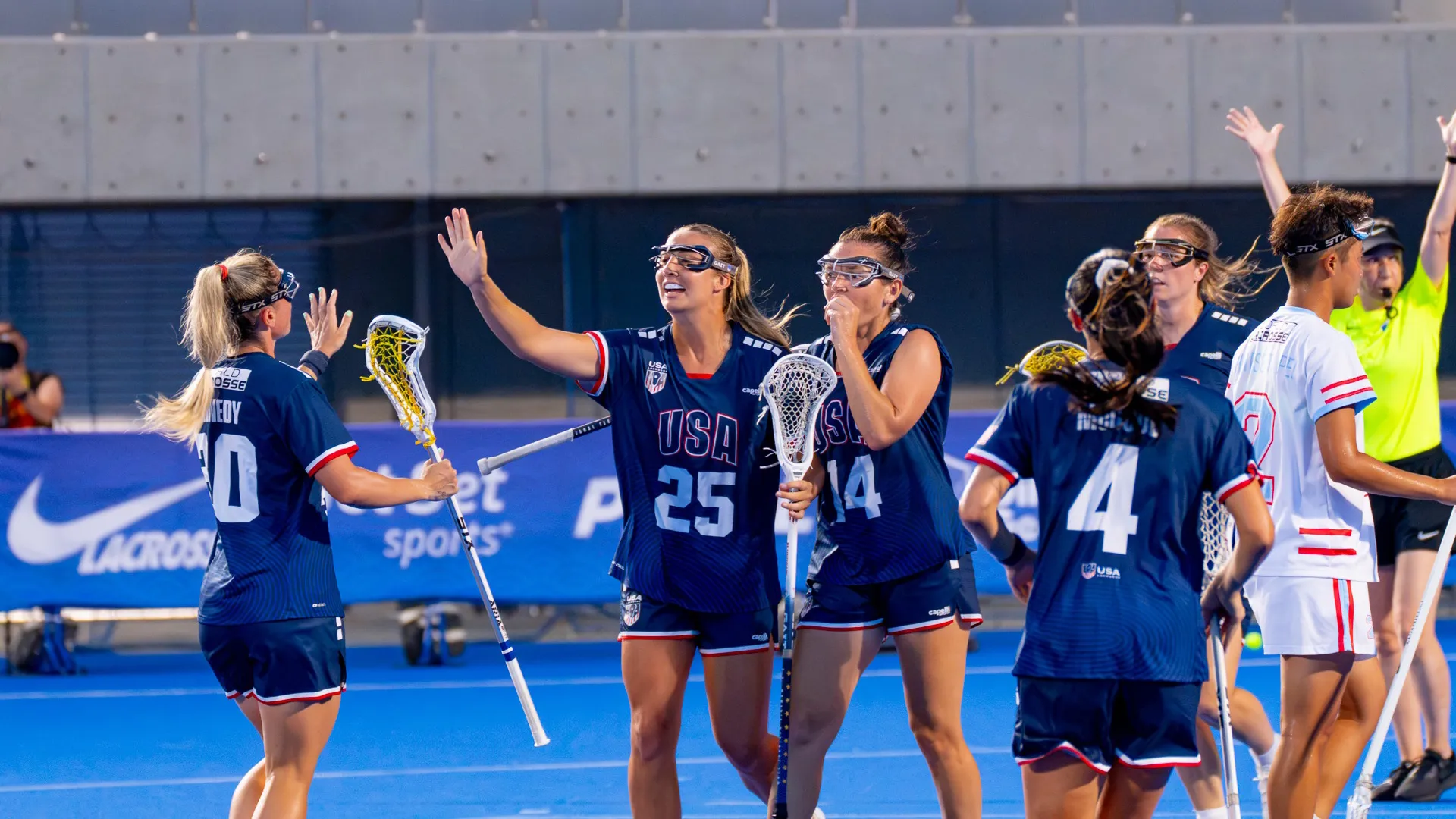 Madison Taylor celebrates after a goal against Chinese Taipei