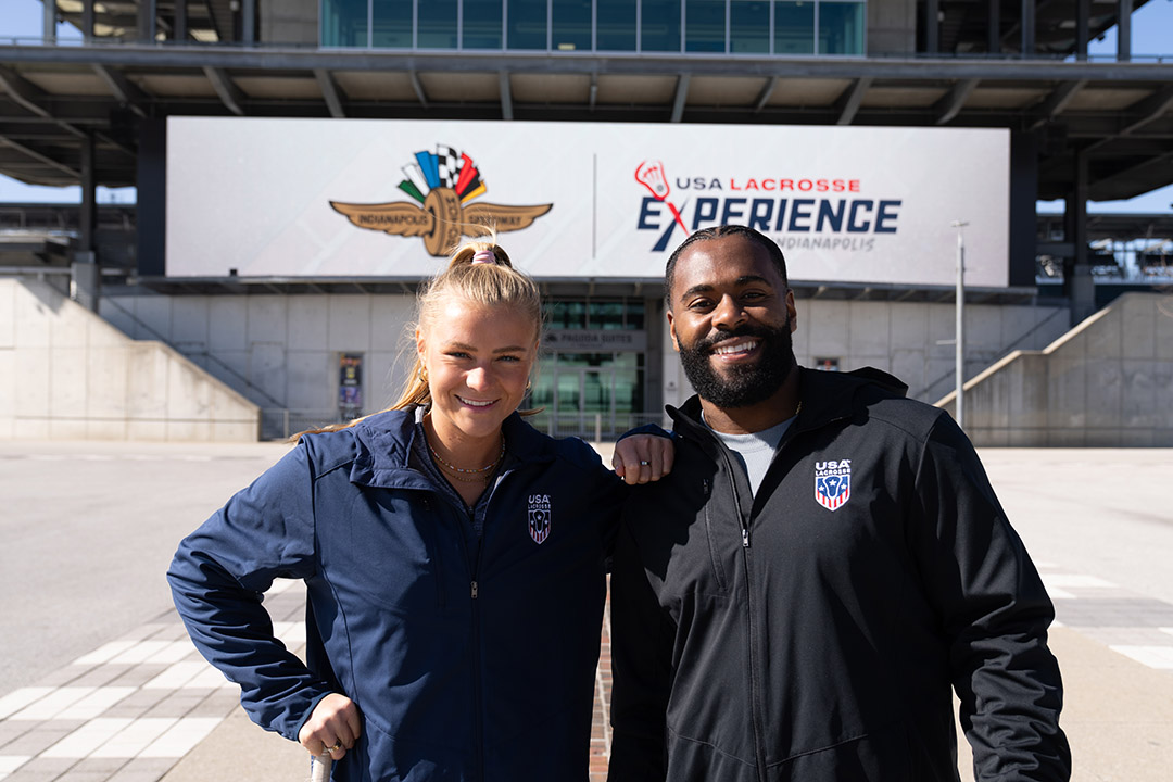 Dempsey Arsenault and Trevor Baptiste at the Indianapolis Motor Speedway.