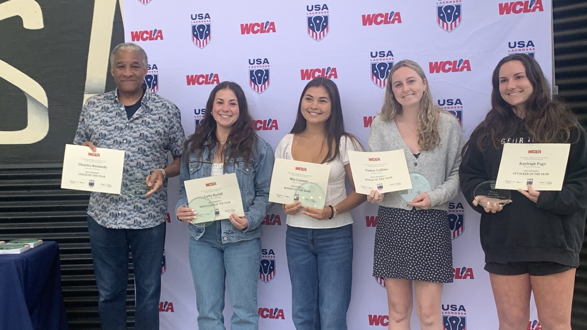 WCLA award winners