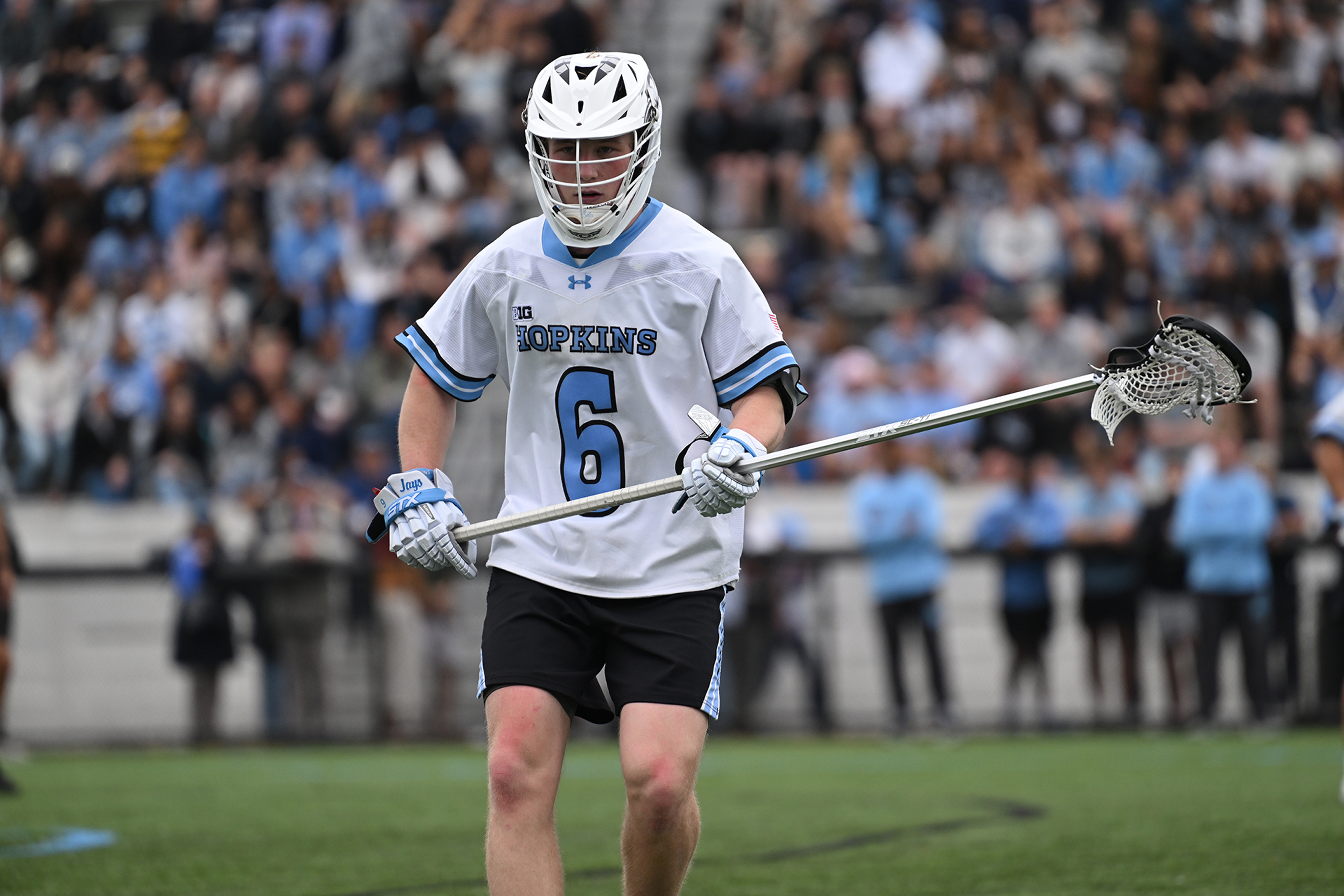 Johns Hopkins' Quintan Kilrain locks in on defense against Ohio State