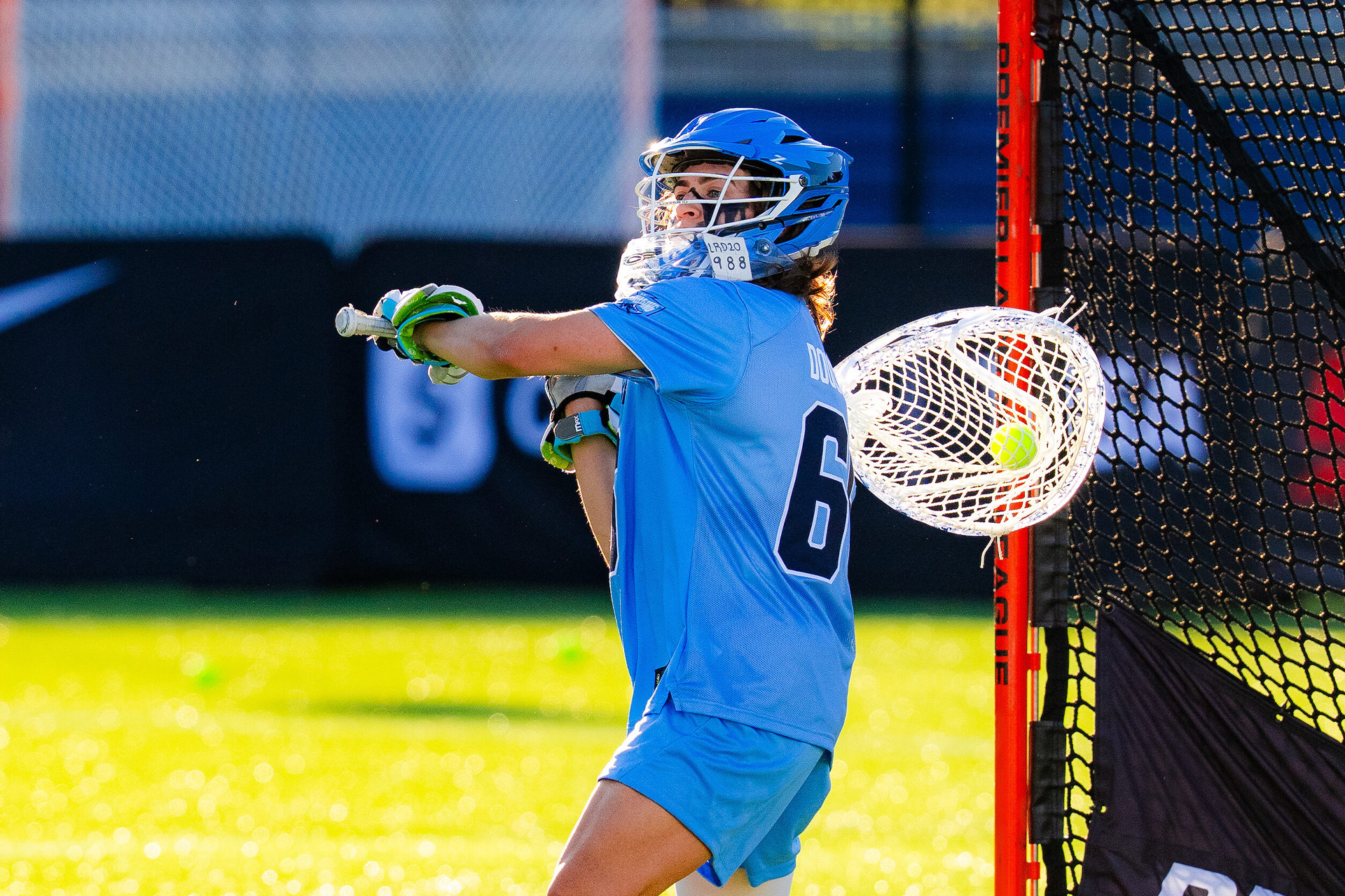 Charging goalie Madison Doucette