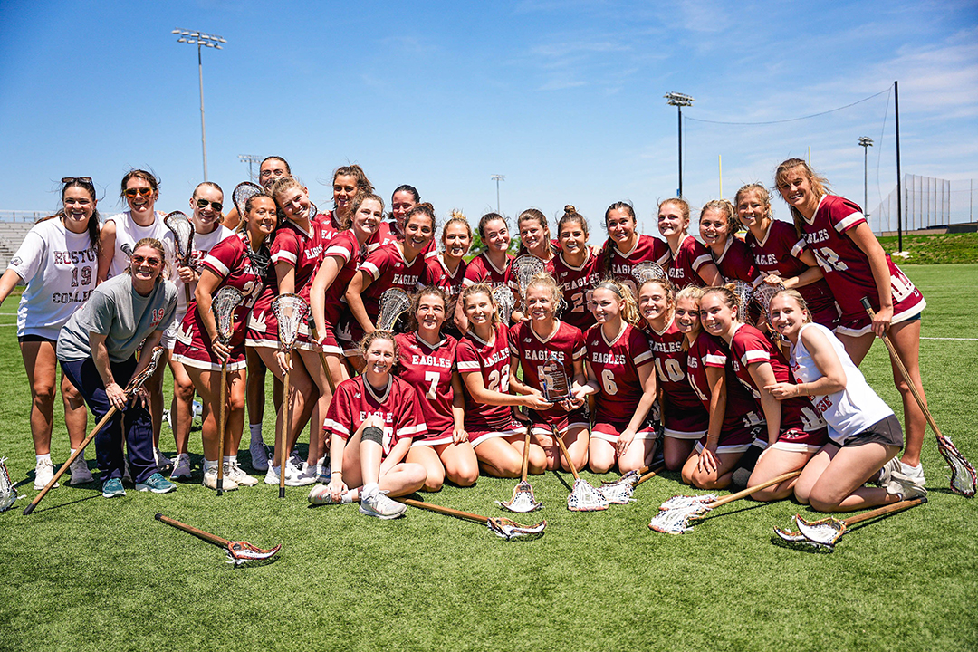 Boston College club women's lacrosse team photo