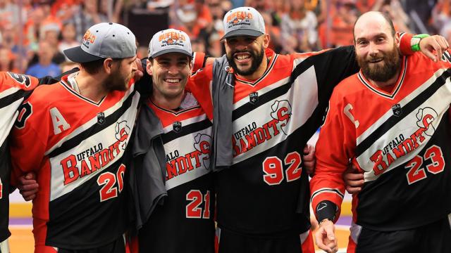 Four members of the Buffalo Bandits.