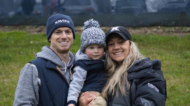 Matt Zink and Meg Decker with their son, Jaxon.