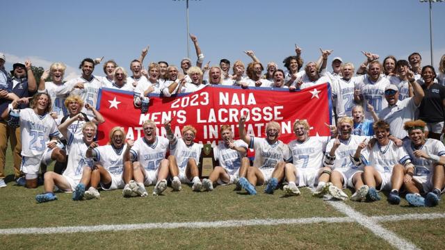 Keiser men celebrate NAIA title