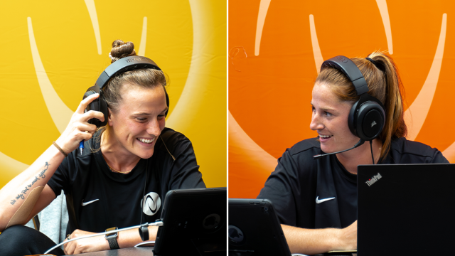 Taylor Moreno (left) has drafted fourth overall as the No. 1 player on the leaderboard since Week 2 of last season.