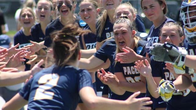Pace women's lacrosse team