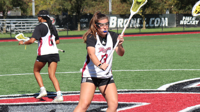 Rider women's lacrosse players practice during fall ball.