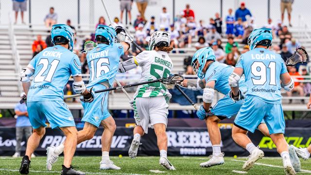 Ryder Garnsey somehow still scored with the entire Atlas defense draped all over him.