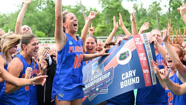 Danielle Pavinelli's two goals helped Florida punch their NCAA semifinal ticket on Thursday in College Park.