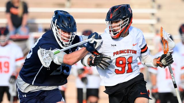 Princeton's Coulter Mackesy and Colin Burns