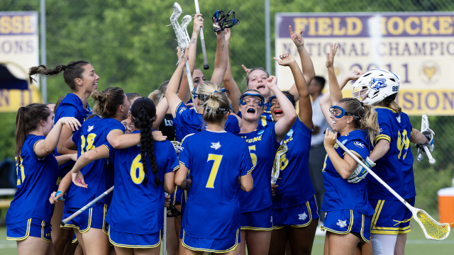 Limestone women's lacrosse team celebrates NCAA tournament team win