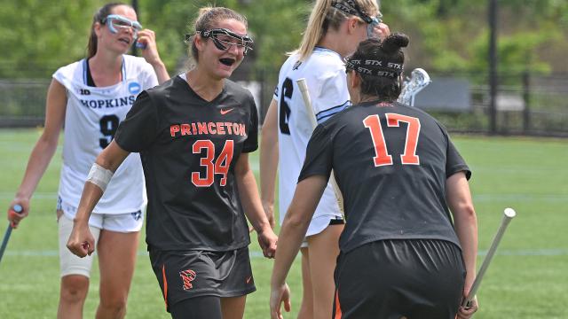Princeton's McKenzie Blake and Jami MacDonald