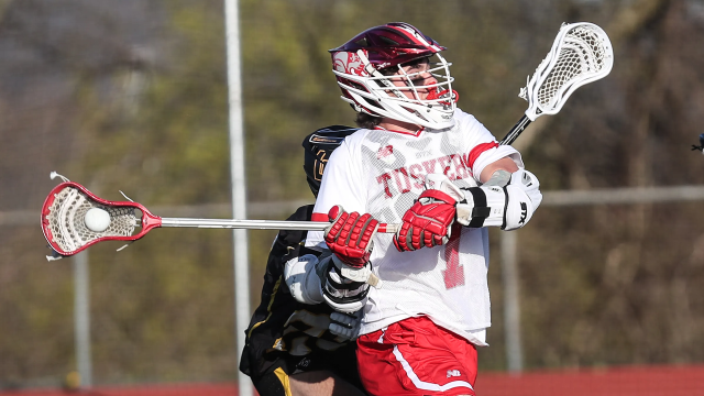 Miguel Iglesias of Somers (N.Y.) boys' lacrosse in action