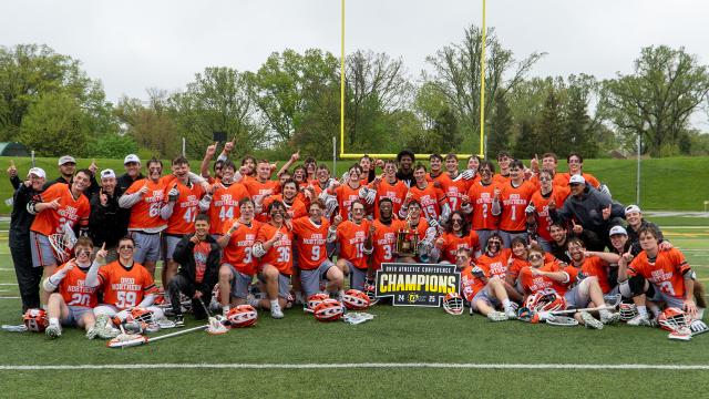 Ohio Northern celebrates a championship