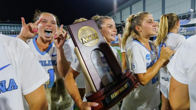 UNC postgame celebration