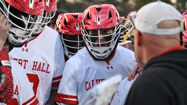 Calvert Hall huddle