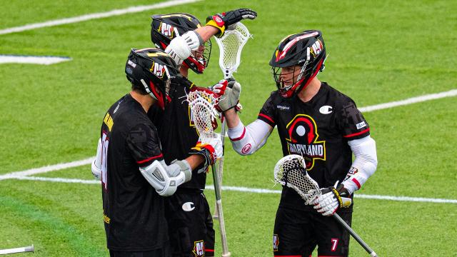 Whipsnakes players celebrate after a goal