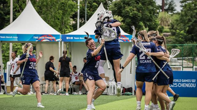 U.S. Women's Sixes celebration