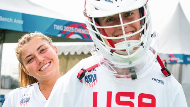 Chloe Humphrey and Shea Dolce in Chengdu, China, at The World Games