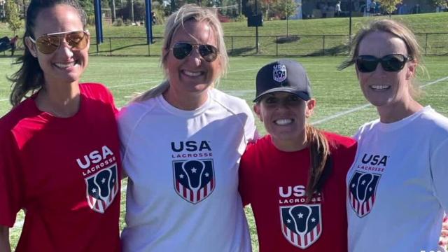 USA Lacrosse's Natalie Wills alongside National Team Development Program coaches