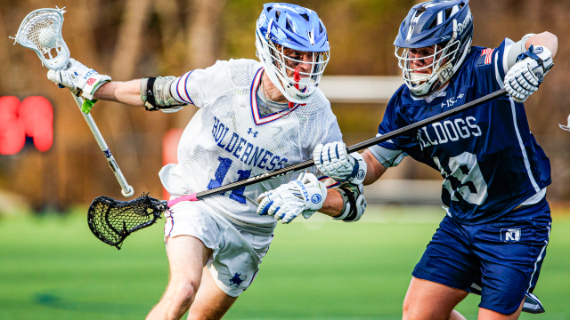 Holderness School (N.H.) vs. Noble and Greenough (Mass.) in high school boys' lacrosse action
