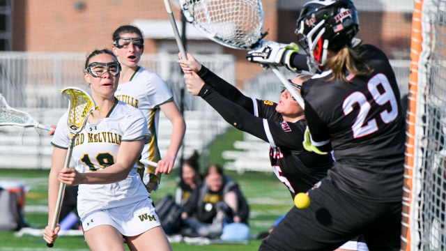 Keira Pirozzi of Ward Melville (N.Y.) shoots to score against Patchogue-Medford (N.Y.) earlier this season