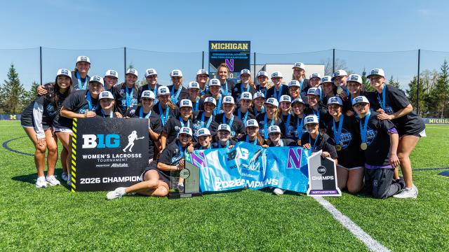 Northwestern celebrates its B1G title